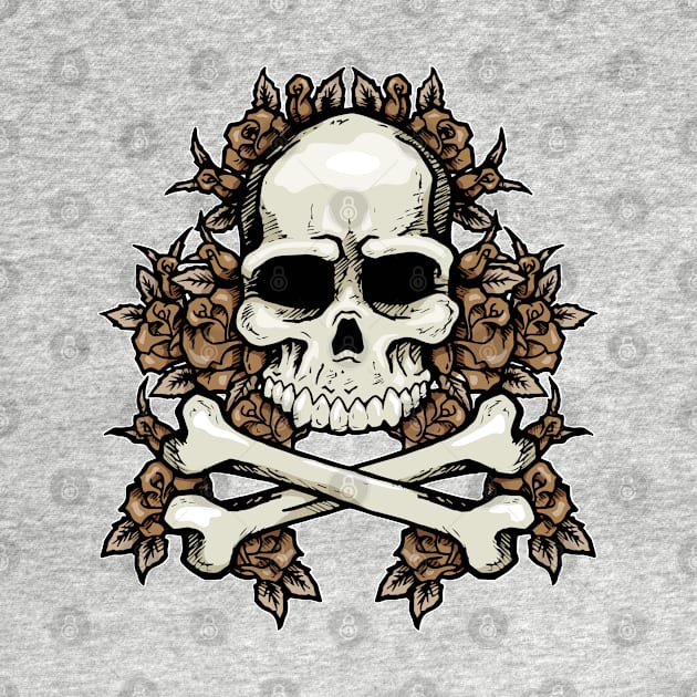 Skull N Roses by Laughin' Bones